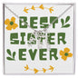 Best Sister Ever Personalized Vertical Name Necklace - StarShineBox -