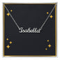 Custom Name Necklace gold stars - StarShineBox -