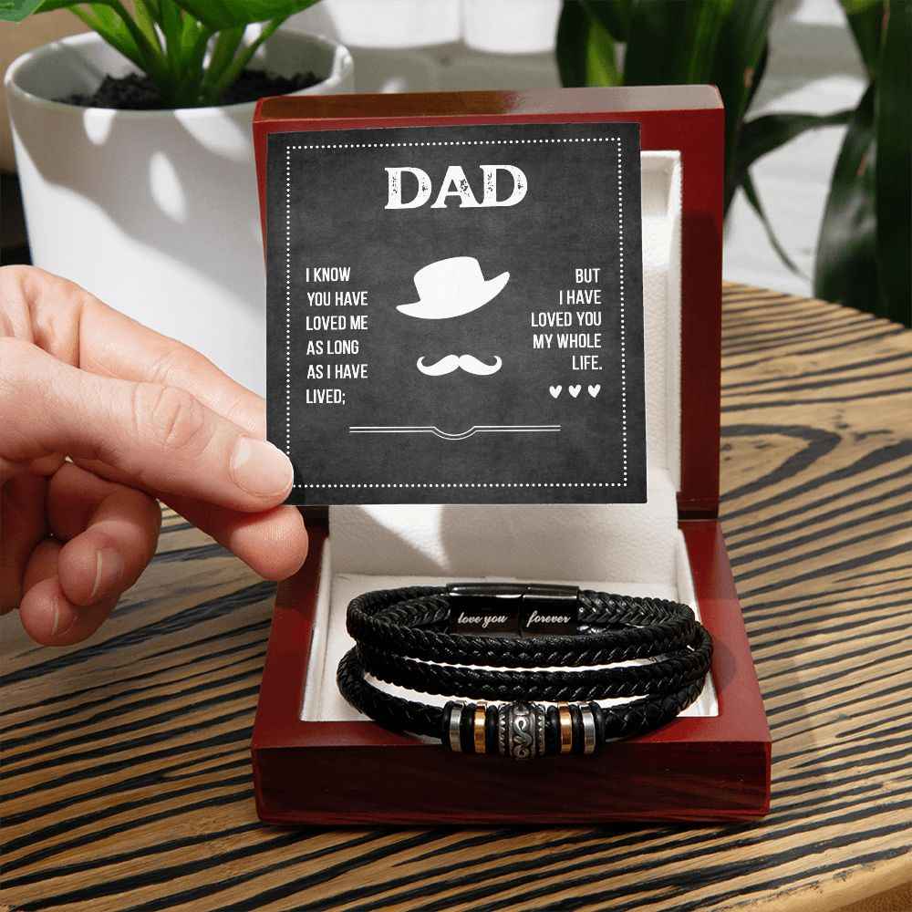 Dad I know you have loved me Love You Forever Bracelet