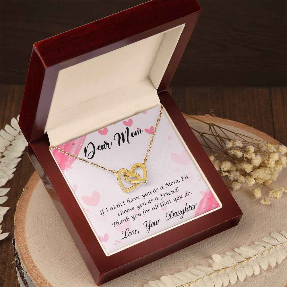 Dear Mom-Happy Mother’s Day! Interlocking Hearts Necklace