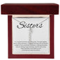 Sisters Its A Special Bond That Spans The Years - Personalized Vertical Name Necklace - StarShineBox -