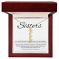 Sisters Its A Special Bond That Spans The Years - Personalized Vertical Name Necklace - StarShineBox -