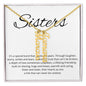 Sisters Its A Special Bond That Spans The Years - Personalized Vertical Name Necklace - StarShineBox -