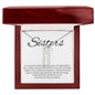 Sisters Its A Special Bond That Spans The Years - Personalized Vertical Name Necklace - StarShineBox -