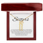 Sisters Its A Special Bond That Spans The Years - Personalized Vertical Name Necklace - StarShineBox -
