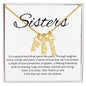 Sisters Its A Special Bond That Spans The Years - Personalized Vertical Name Necklace - StarShineBox -