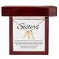 Sisters Its A Special Bond That Spans The Years - Personalized Vertical Name Necklace - StarShineBox -
