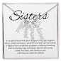Sisters Its A Special Bond That Spans The Years - Personalized Vertical Name Necklace - StarShineBox -
