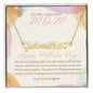 To My Amazing Mom - You are my guiding light Mother's Day Heart Name Necklace - StarShineBox -