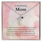 To My Amazing Mom It's a special bond that spans the years Custom Baby Feet Necklace with Birthstone - StarShineBox -