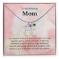 To My Amazing Mom It's a special bond that spans the years Custom Baby Feet Necklace with Birthstone - StarShineBox -