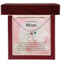 To My Amazing Mom It's a special bond that spans the years Custom Baby Feet Necklace with Birthstone - StarShineBox -