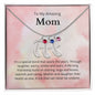 To My Amazing Mom It's a special bond that spans the years Custom Baby Feet Necklace with Birthstone - StarShineBox -