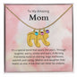 To My Amazing Mom It's a special bond that spans the years Custom Baby Feet Necklace with Birthstone - StarShineBox -