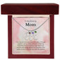 To My Amazing Mom It's a special bond that spans the years Custom Baby Feet Necklace with Birthstone - StarShineBox -