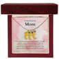 To My Amazing Mom It's a special bond that spans the years Custom Baby Feet Necklace with Birthstone - StarShineBox -
