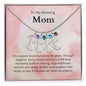To My Amazing Mom It's a special bond that spans the years Custom Baby Feet Necklace with Birthstone - StarShineBox -