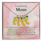 To My Amazing Mom It's a special bond that spans the years Custom Baby Feet Necklace with Birthstone - StarShineBox -