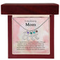 To My Amazing Mom It's a special bond that spans the years Custom Baby Feet Necklace with Birthstone - StarShineBox -