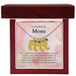 To My Amazing Mom It's a special bond that spans the years Custom Baby Feet Necklace with Birthstone - StarShineBox -