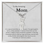 To My Amazing Mom It's a special bond that spans the years Engraved Kids Charm Necklace - StarShineBox -
