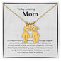 To My Amazing Mom It's a special bond that spans the years Engraved Kids Charm Necklace - StarShineBox -