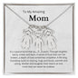 To My Amazing Mom It's a special bond that spans the years Engraved Kids Charm Necklace - StarShineBox -