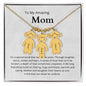 To My Amazing Mom It's a special bond that spans the years Engraved Kids Charm Necklace - StarShineBox -