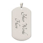 To My Army Dad, I Know The Worry Can Be Hard Engraved Dog Tag - StarShineBox -