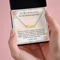 To My Beautiful Granddaughter Every moment I spend with you is a treasure Personalized Name Necklace - StarShineBox -