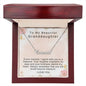 To My Beautiful Granddaughter Every moment I spend with you is a treasure Personalized Name Necklace - StarShineBox -