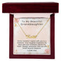 To My Beautiful Granddaughter Every moment I spend with you is a treasure Personalized Name Necklace - StarShineBox -