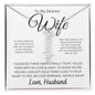 To My Dearest wife - If i could give you one thing Personalized Vertical Name Necklace - StarShineBox -
