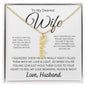 To My Dearest wife - If i could give you one thing Personalized Vertical Name Necklace - StarShineBox -