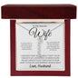 To My Dearest wife - If i could give you one thing Personalized Vertical Name Necklace - StarShineBox -