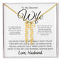 To My Dearest wife - If i could give you one thing Personalized Vertical Name Necklace - StarShineBox -