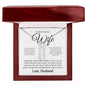 To My Dearest wife - If i could give you one thing Personalized Vertical Name Necklace - StarShineBox -