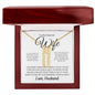 To My Dearest wife - If i could give you one thing Personalized Vertical Name Necklace - StarShineBox -