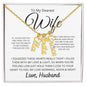 To My Dearest wife - If i could give you one thing Personalized Vertical Name Necklace - StarShineBox -