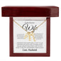 To My Dearest wife - If i could give you one thing Personalized Vertical Name Necklace - StarShineBox -