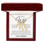 To My Dearest wife - If i could give you one thing Personalized Vertical Name Necklace - StarShineBox -