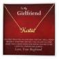 To My Girlfriend You truly fall in love once Personalized Name Necklace - StarShineBox -