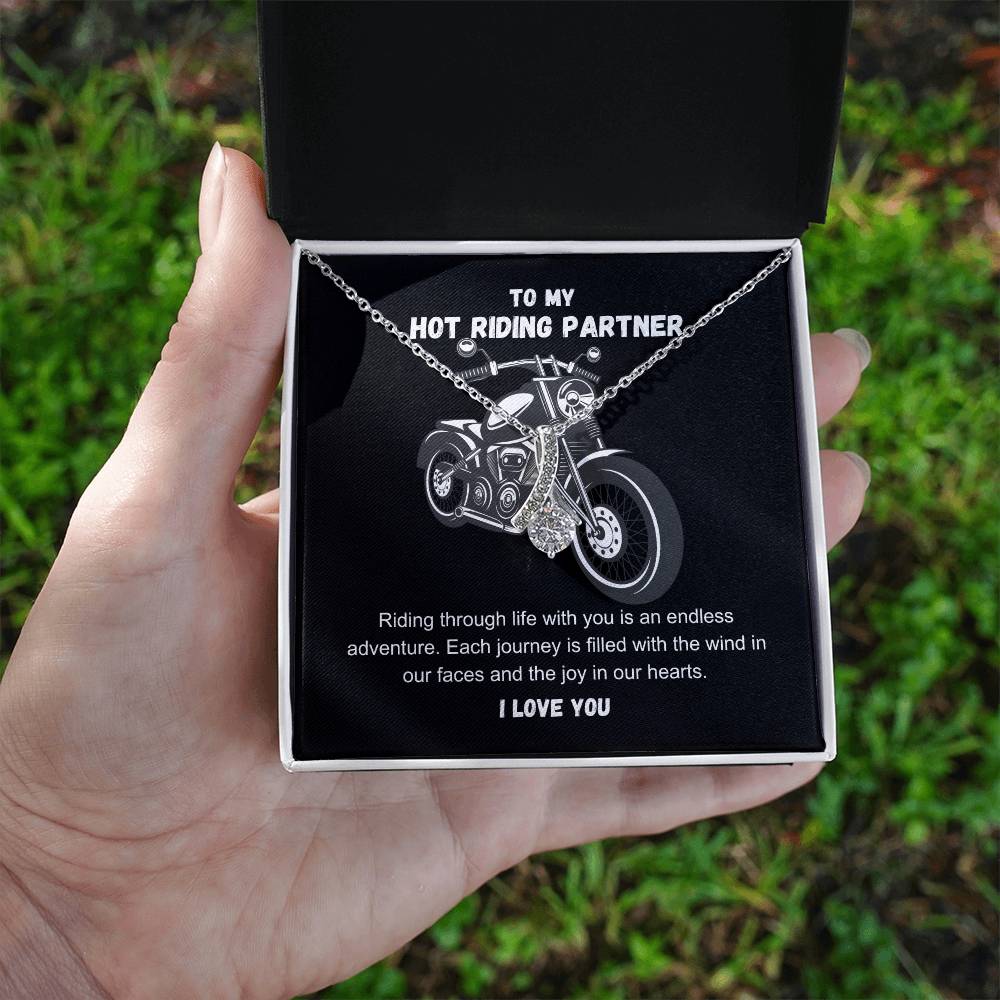 To My Hot Riding Partner Riding through life with you Alluring Beauty Necklace - StarShineBox -