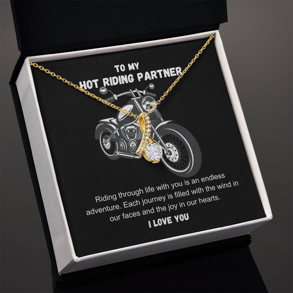 To My Hot Riding Partner Riding through life with you Alluring Beauty Necklace - StarShineBox -
