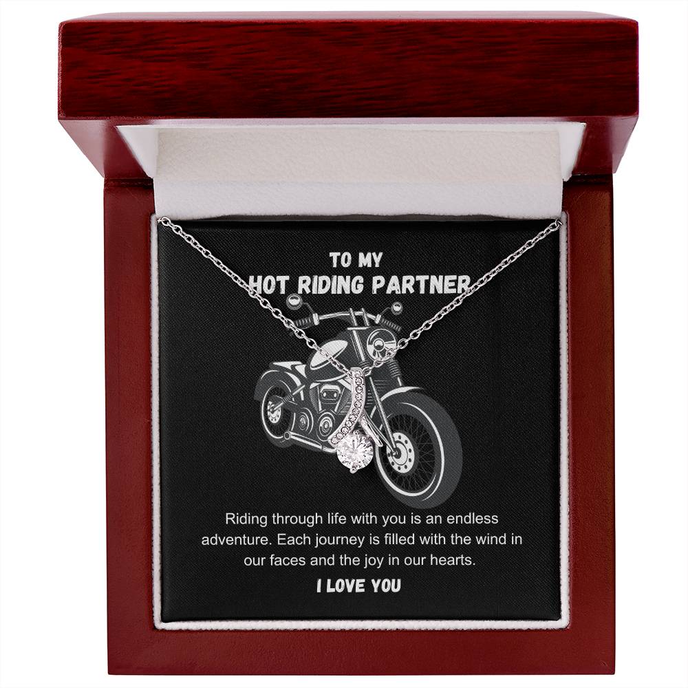 To My Hot Riding Partner Riding through life with you Alluring Beauty Necklace - StarShineBox -