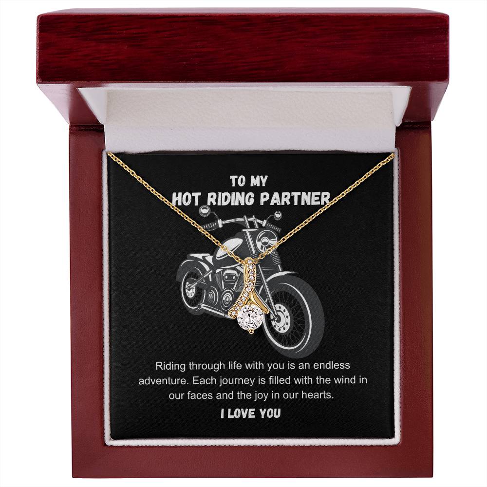 To My Hot Riding Partner Riding through life with you Alluring Beauty Necklace - StarShineBox -
