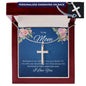 To My Mom Because of your belief in me Personalized Cross Necklace - StarShineBox -