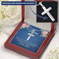 To My Mom Because of your belief in me Personalized Cross Necklace - StarShineBox -