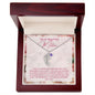 To My Mother- express my gratitude for your unwavering faith in me Custom Baby Feet Necklace with Birthstone - Starshine Box