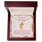 To My Mother- express my gratitude for your unwavering faith in me Custom Baby Feet Necklace with Birthstone - Starshine Box